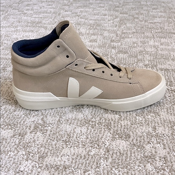 Veja Women’s Minotaur Suede Hi-Top Sneaker Dune—9 - Picture 5 of 14